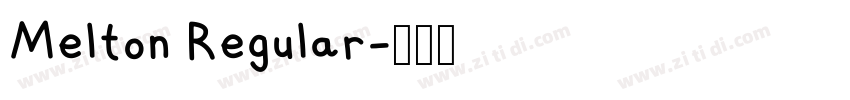 Melton Regular字体转换